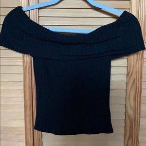 Express One Eleven Bardot Crop Top